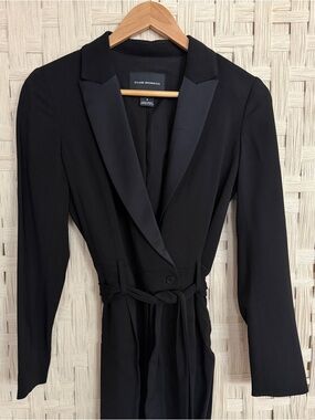 Club Monaco Belted Long-Sleeve Jumpsuit Size 0